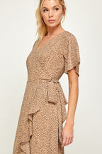 Long Animal Print Maxi Dress