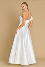 One Shoulder Long Formal Ball Gown Evening Dress