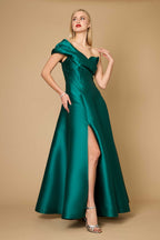 One Shoulder Long Formal Ball Gown Evening Dress