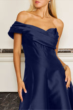 One Shoulder Long Formal Ball Gown Evening Dress