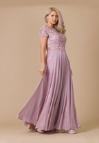 Short Sleeve Mother Of The Bride Evening Dress