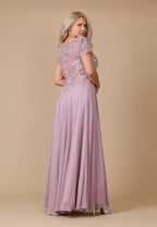 Short Sleeve Mother Of The Bride Evening Dress