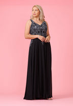 Long Formal Party Dress Plus Size Black Tie