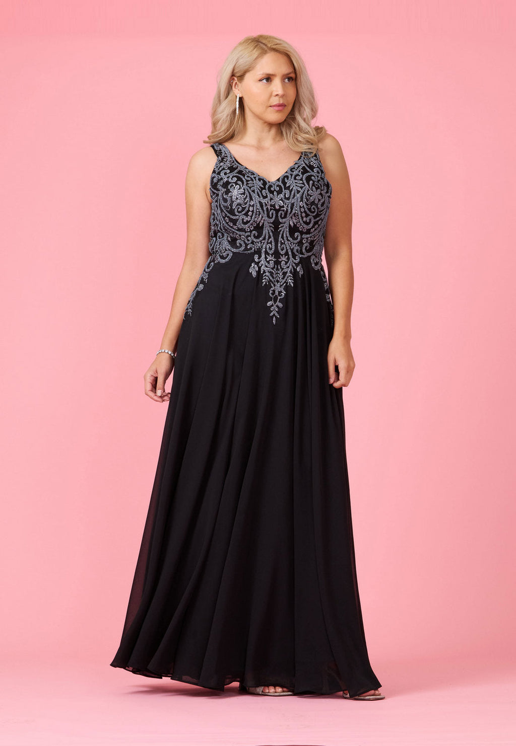 Long Formal Party Dress Plus Size Black Tie
